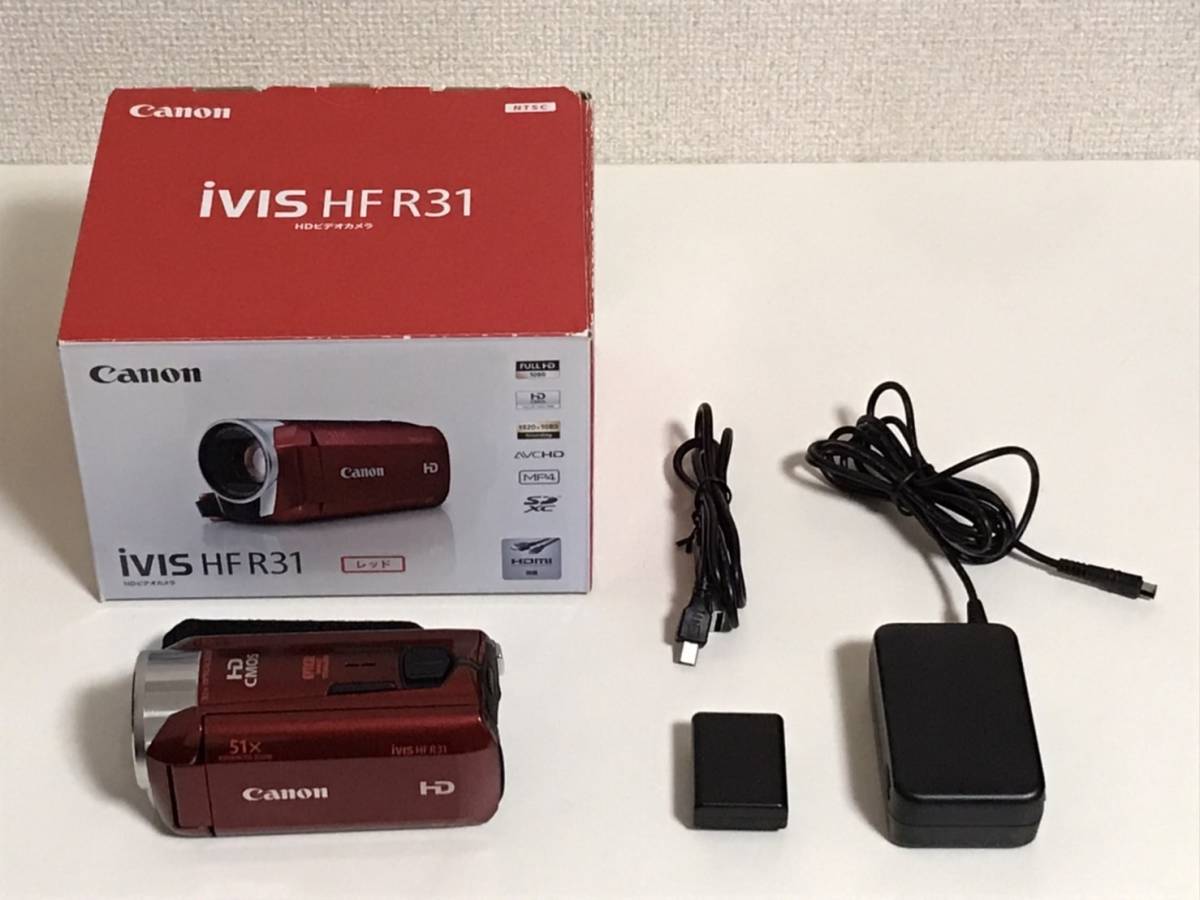 送料無料，お買い得 Canon iVIS HF R31 フルHD対応ビデオカメラ デジタルビデオカメラ(キヤノン)｜売買されたオークション情報、yahooの商品情報をアーカイブ公開 - オークファン キヤノン