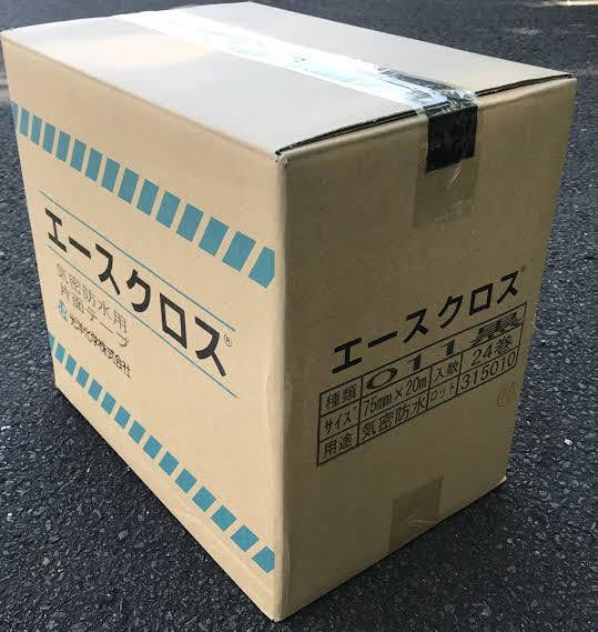 気密防水用 片面テープ エースクロス 011 幅75mm 気密テープ 1箱 24巻 サイディング リノベーション リフォーム DIY 格安 最安値 安い 1円_2