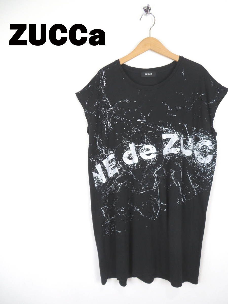 格安，爆買い ZUCCa ズッカ レーヨン混 ノースリーブ ひざ丈 ワンピース M Tシャツワンピース チュニック ロゴ(Mサイズ)｜売買されたオークション情報、yahooの商品情報をアーカイブ公開 - オークファン Mサイズ
