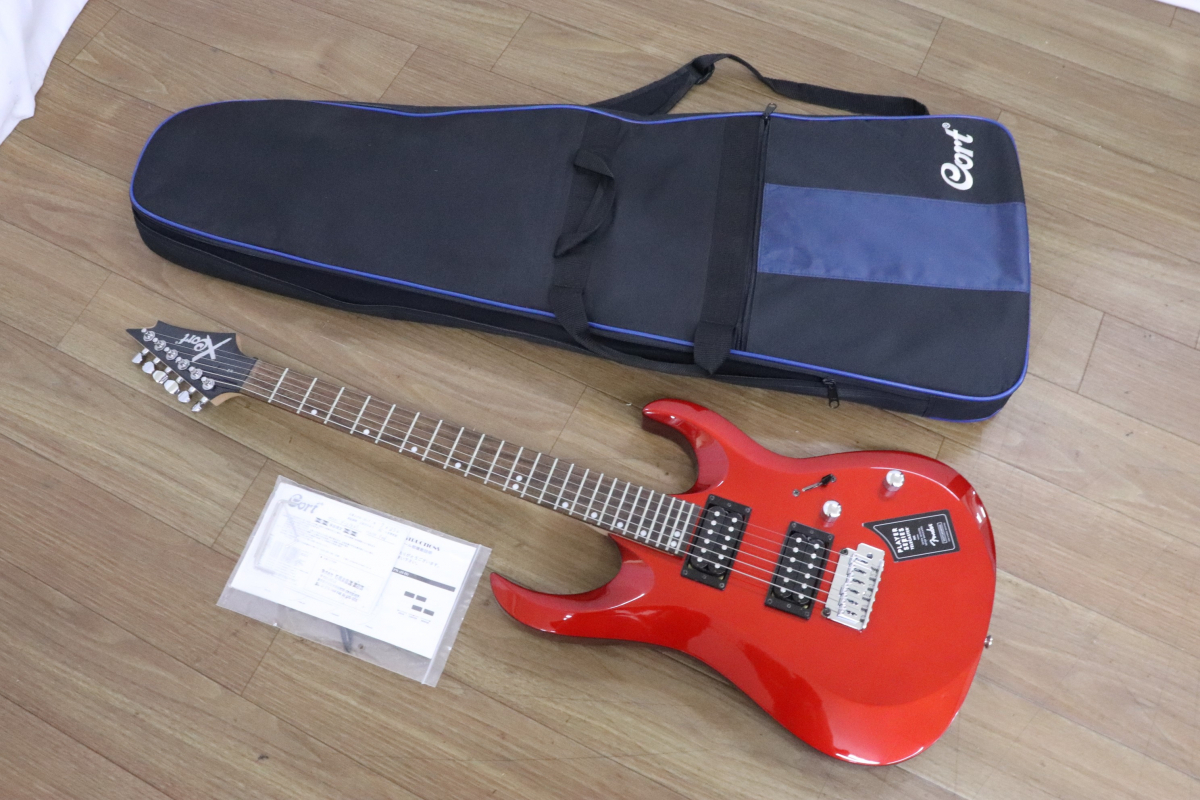 ト葛】 Cort コルト X-2 レッド 2ハムバッカーピックアップ エレキ 