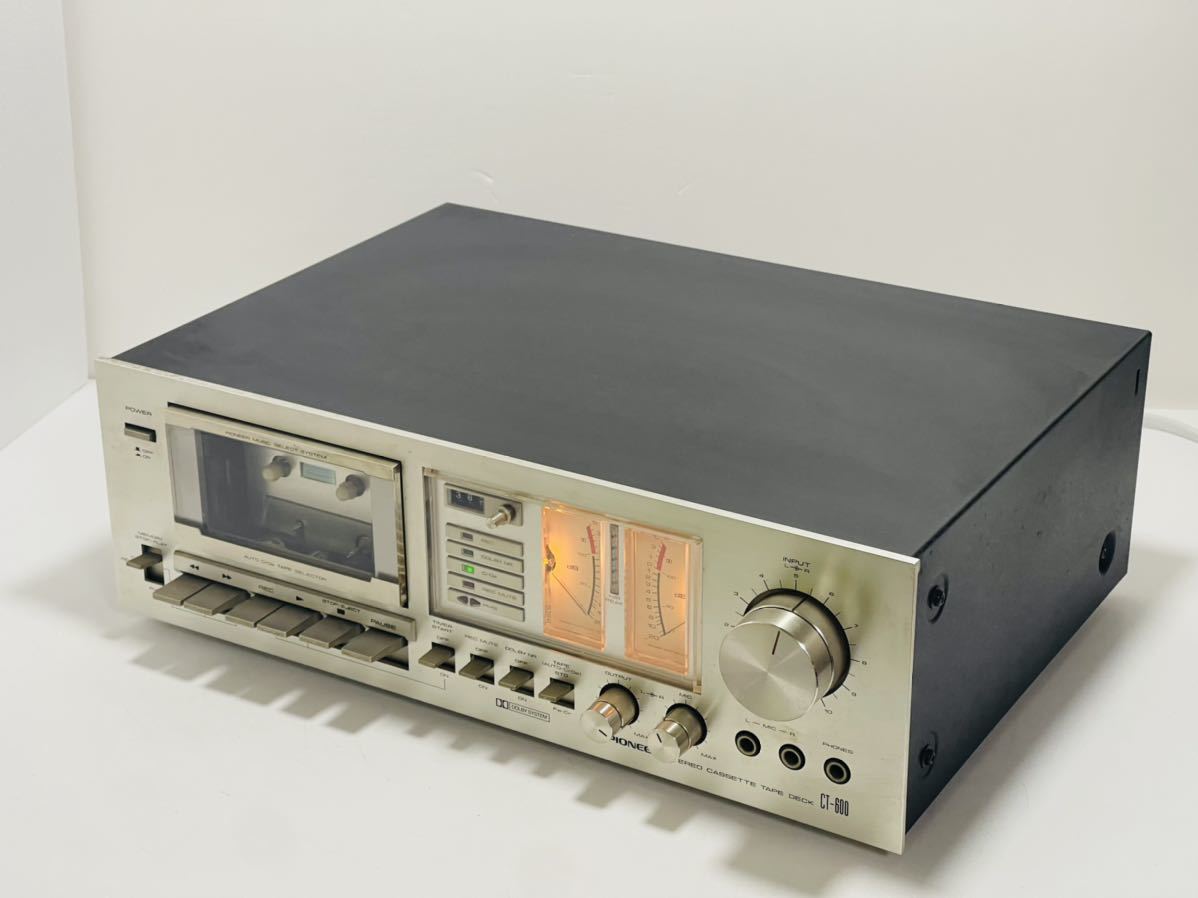 【美品・動作品】 Pioneer CT-600 カセットデッキ 再生、録音OK PIONEER パイオニア ステレオカセットテープデッキ CT-600 再生・録音