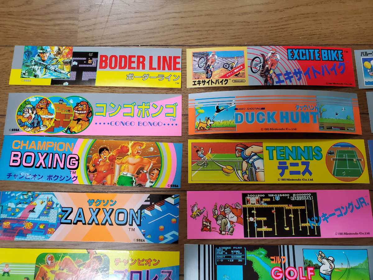 ファミコンステッカー マイナーステッカー21枚 ドンキーコング