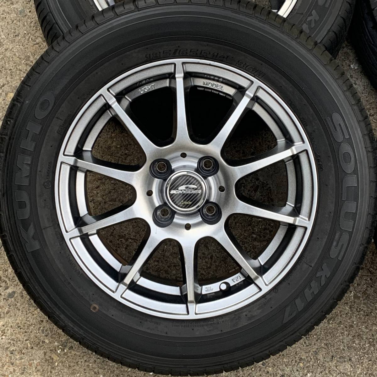| オールシーズンタイヤ SCHNEIDER KUMHO（クムホ） 4本セット シュナイダー 新品国産車用 6J5HPCD114.3+52 4本 15インチ 社外ホイール 4穴100車 Kumho シュナイダー（扁平率（%）60）（スタッドレスタイヤ ブリヂストン 95M