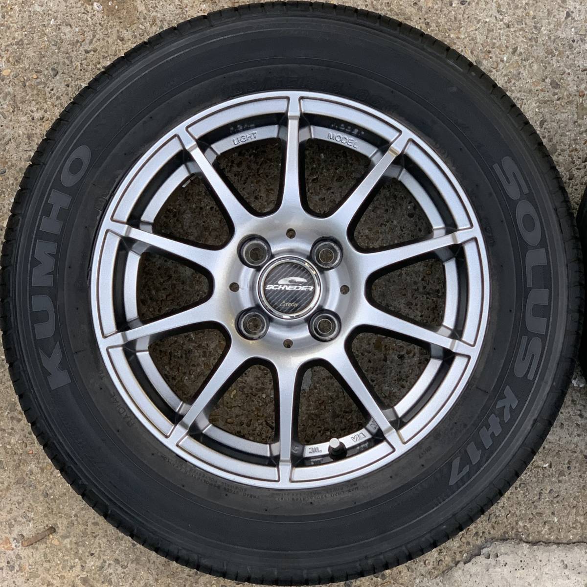 | オールシーズンタイヤ SCHNEIDER KUMHO（クムホ） 4本セット シュナイダー 新品国産車用 6J5HPCD114.3+52 4本 15インチ 社外ホイール 4穴100車 Kumho シュナイダー（扁平率（%）60）（スタッドレスタイヤ ブリヂストン 95M