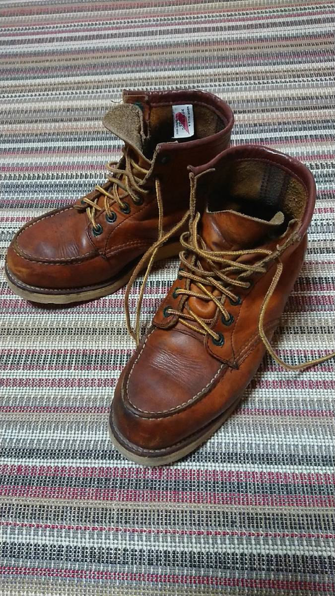 【新作入荷，定番】 Red Wing レッドウィング レザーブーツ 香港返還記念モデル 約25.5cm 茶 ブラウン(7.5インチ)｜売買されたオークション情報、yahooの商品情報をアーカイブ公開 - オークファン 7.5インチ