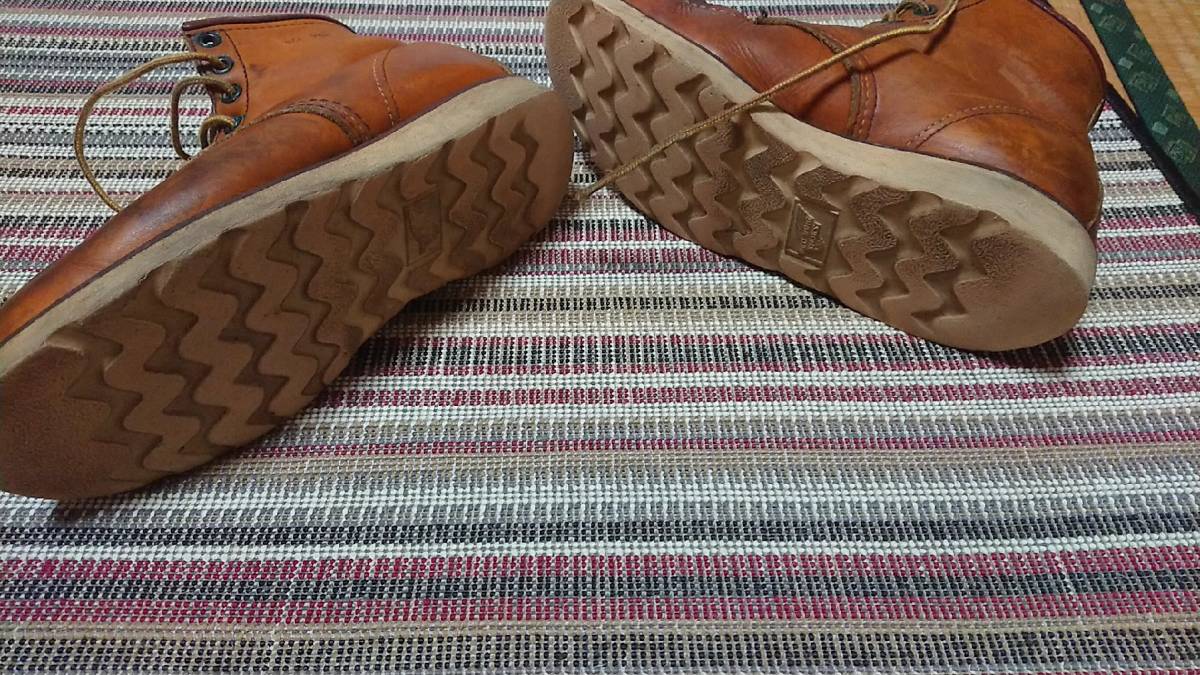 Red Wing レッドウィング レザーブーツ　香港返還記念モデル 約25.5cm 茶 ブラウン レッドウィング REDWING 四角犬タグ 廃盤&frasl;希少&frasl;限定RED 8179香港返還記念 wing