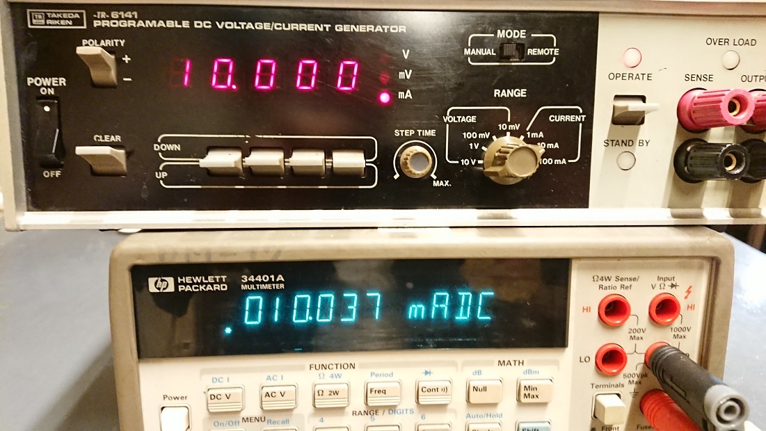 タケダ理研(ADVANTEST) TR-6141 プログラマブル直流電圧電流発生器