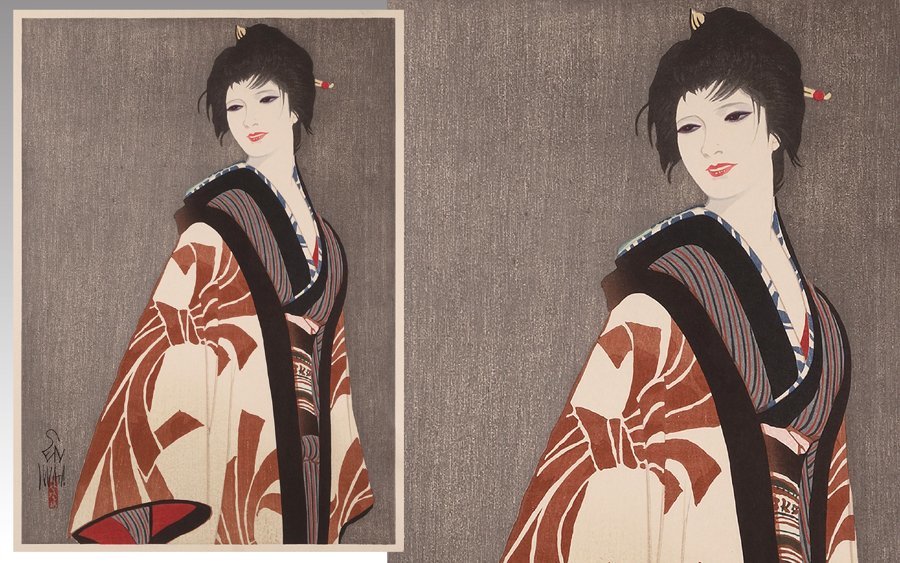 リトグラフ 直筆サイン 池田満寿夫 白い牛 エディッション94⁄150 真作