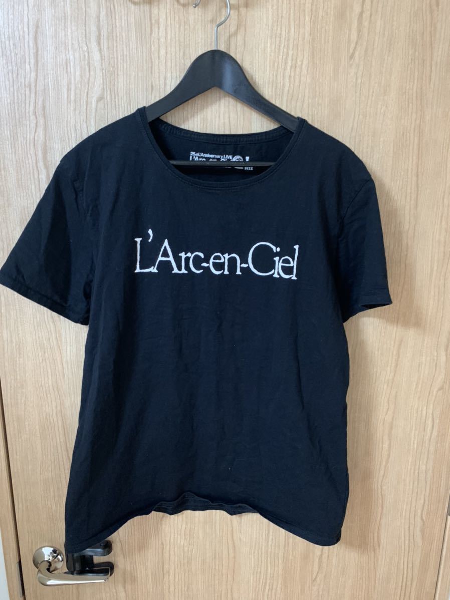 ラルクアンシエル 25周年 旧ロゴTシャツ サイズL 中古 ラルク(L