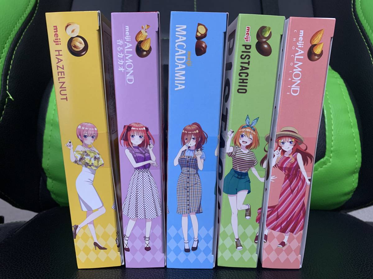 五等分の花嫁 アクリルスタンド 全5種セット 明治 アクリル未開封
