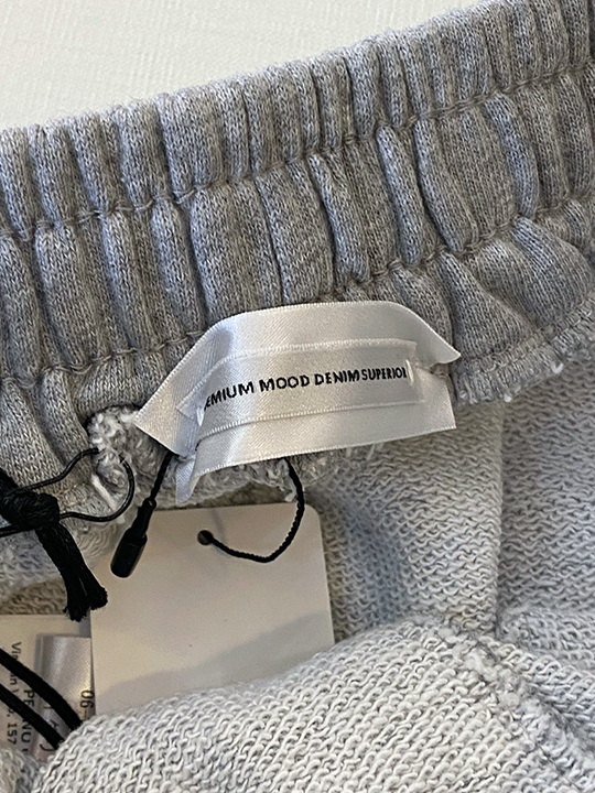 定価2.6万 PMDS PREMIUM MOOD DENIM SUPERIOR ピーエムディーエス 職人拘りの リペア加工 スウェットショーツ ショートパンツ イタリア製