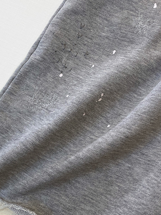 定価2.6万 PMDS PREMIUM MOOD DENIM SUPERIOR ピーエムディーエス 職人拘りの リペア加工 スウェットショーツ ショートパンツ イタリア製