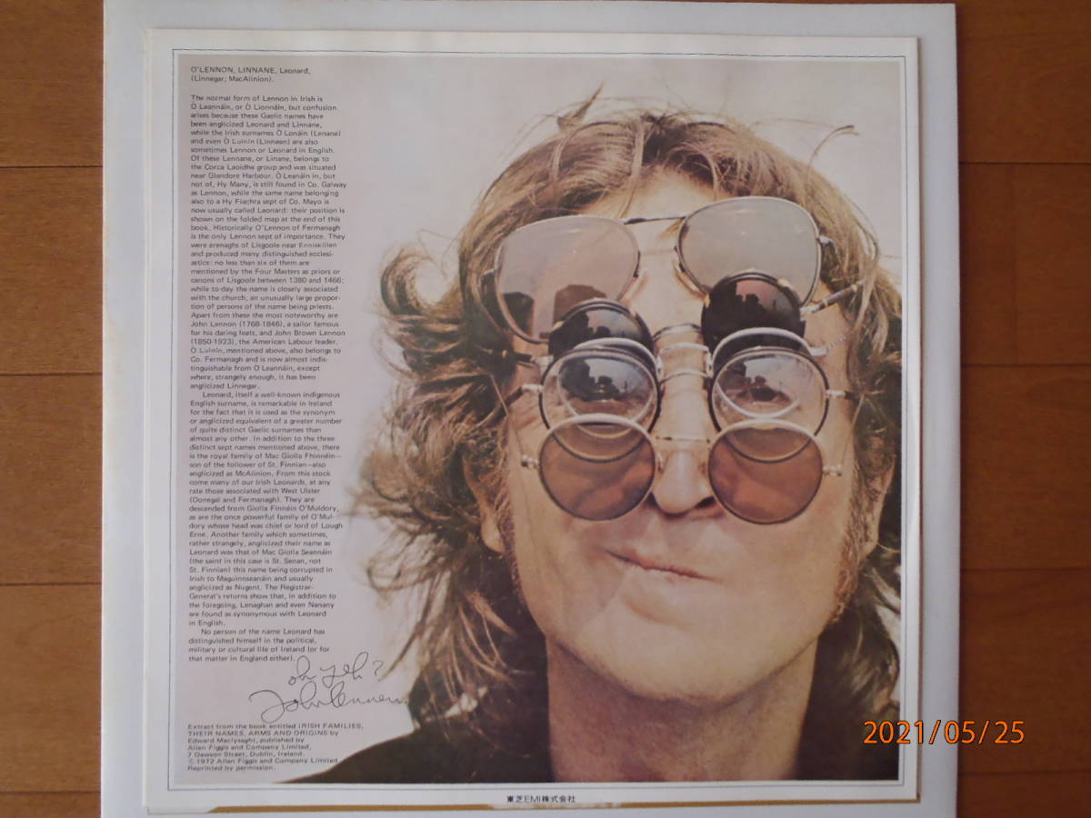 Joho Lennon ジョン レノン 心の壁 愛の橋 帯付 John Lennon 売買されたオークション情報 Yahooの商品情報をアーカイブ公開 オークファン Aucfan Com