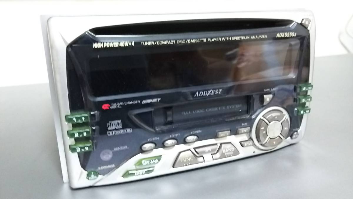 ADDZEST アゼスト カーオーディオ ステレオ デッキ CD/カセット 