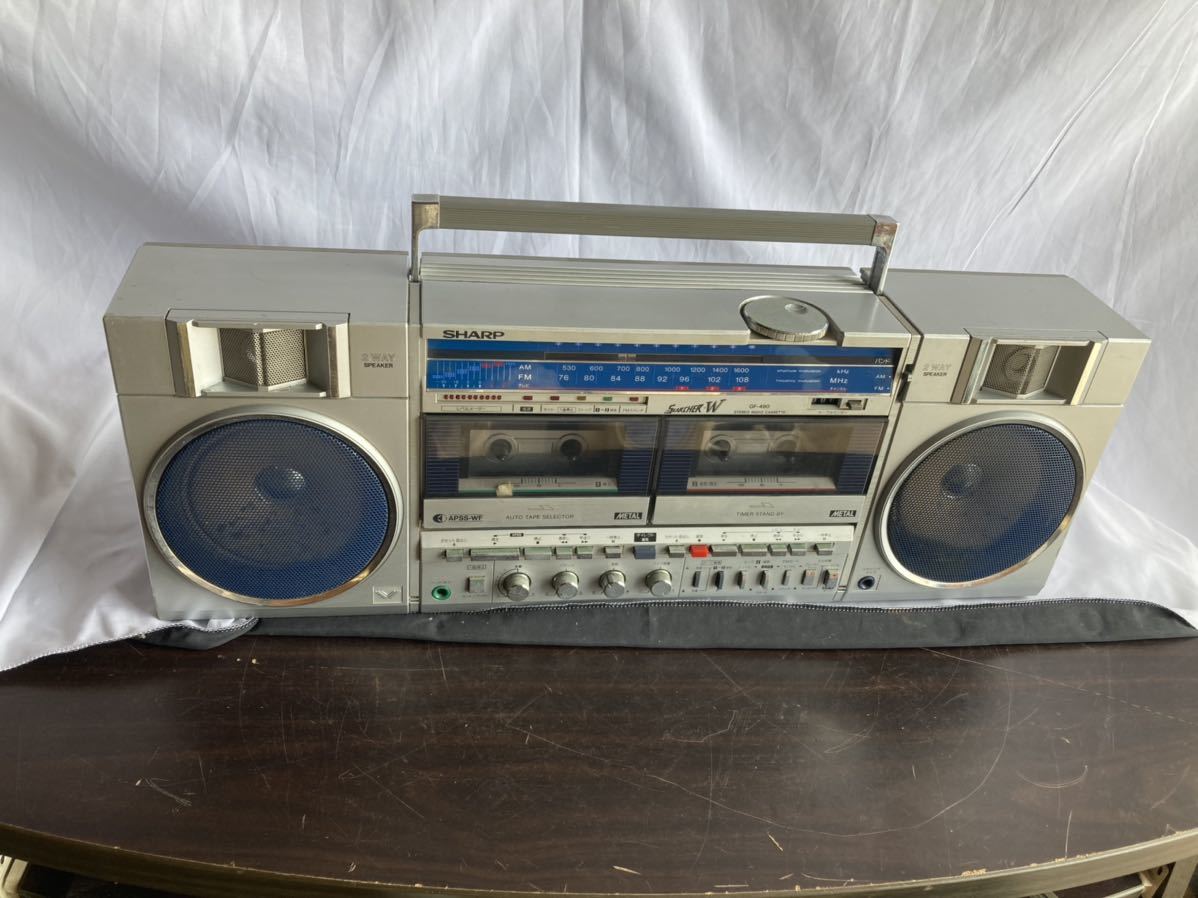 SHARP ラジカセ GF-490 昭和レトロ ジャンク シャープ GF-490 ダブル