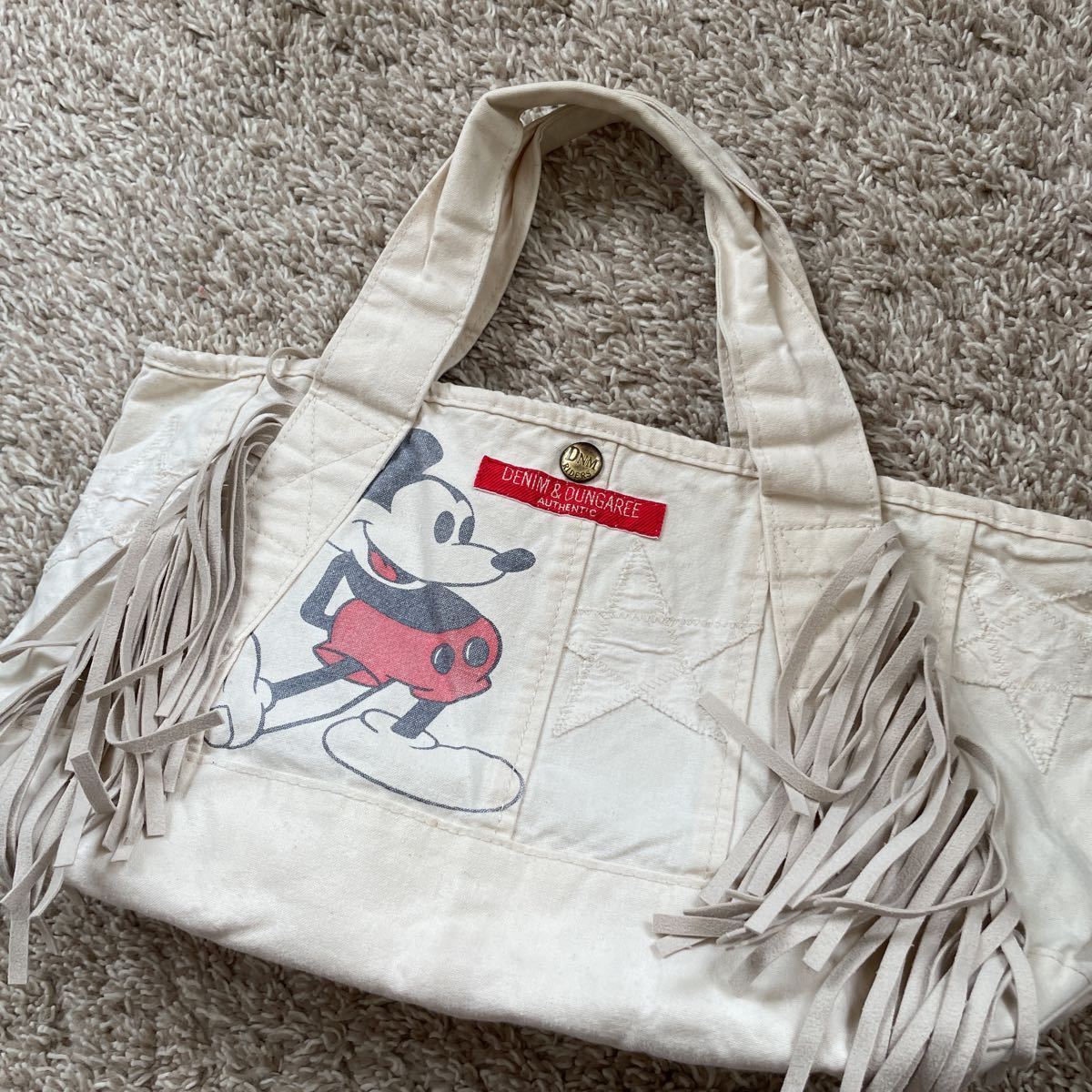 デニム＆ダンガリー新品タグ付きミッキーコラボトートBAG