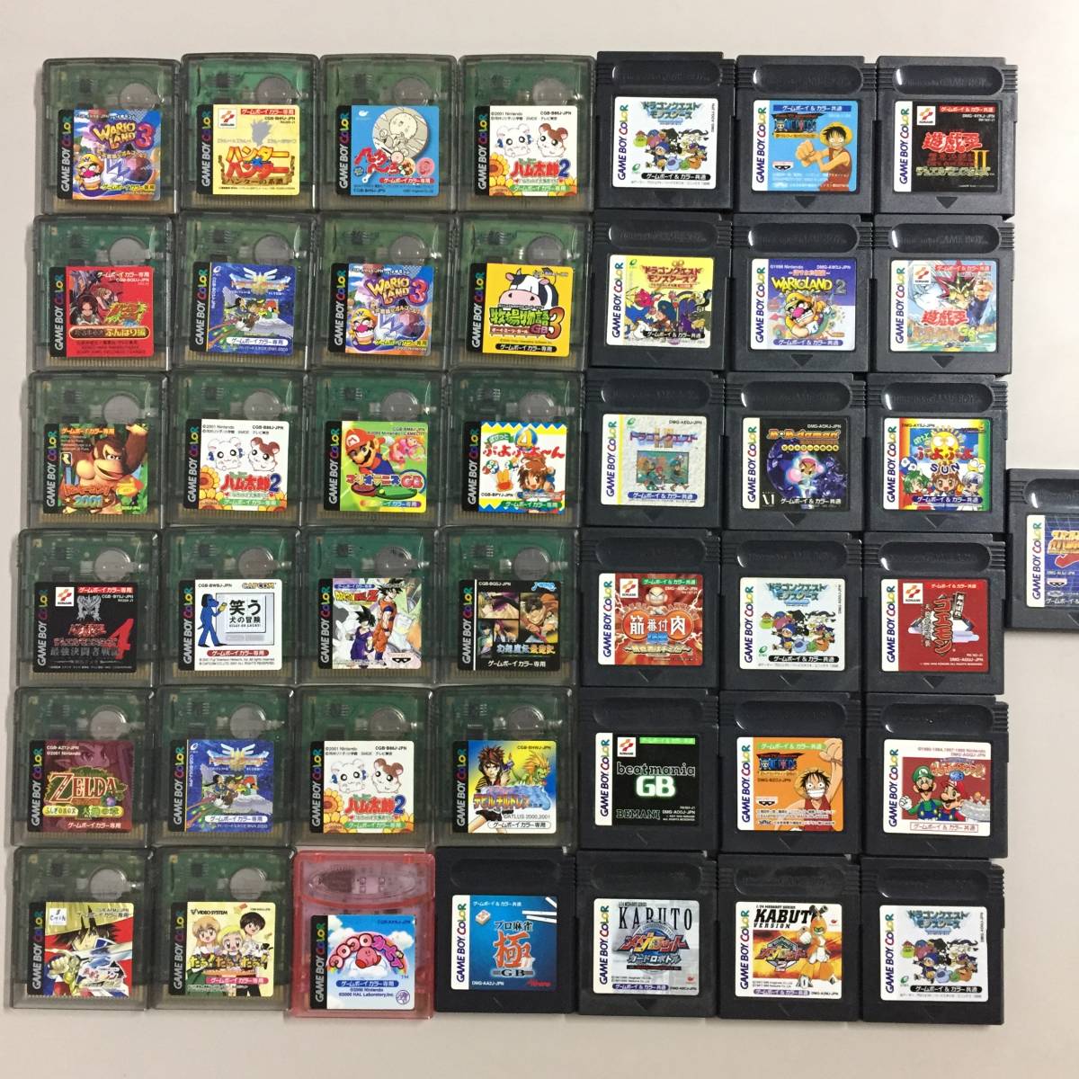 Gbc ゲームボーイカラー 43本セット ワリオ マリオ ドラクエ 遊戯王 メダロット ゴエモン カービィ ハンター シレン ゼルダ ワンピース他 その他 売買されたオークション情報 Yahooの商品情報をアーカイブ公開 オークファン Aucfan Com
