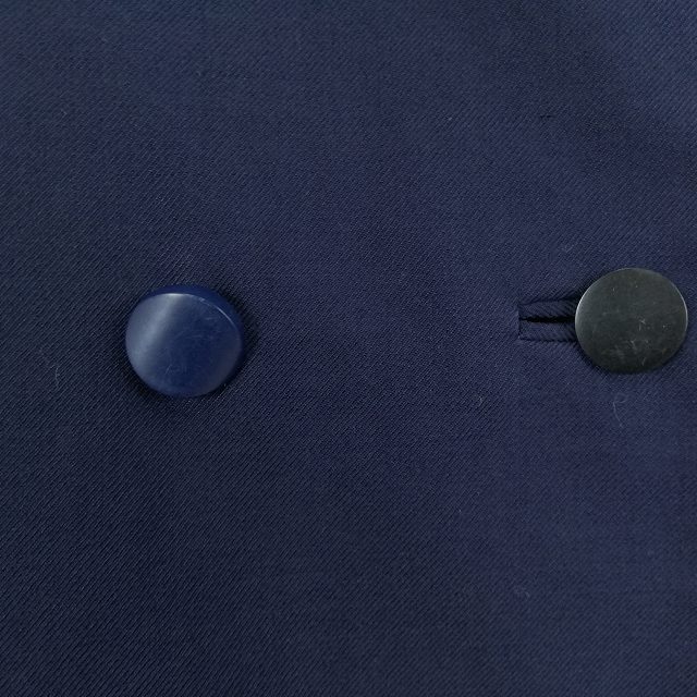 1円 イートン スカート 上下2点セット 大きいサイズ 冬物 長袖 女子 学生服 中学 高校 紺 制服 中古 ランクC EY0306_4