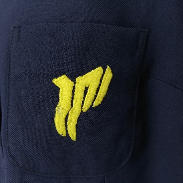 1円 イートン スカート 上下2点セット 大きいサイズ 冬物 長袖 女子 学生服 中学 高校 紺 制服 中古 ランクC EY0306_6