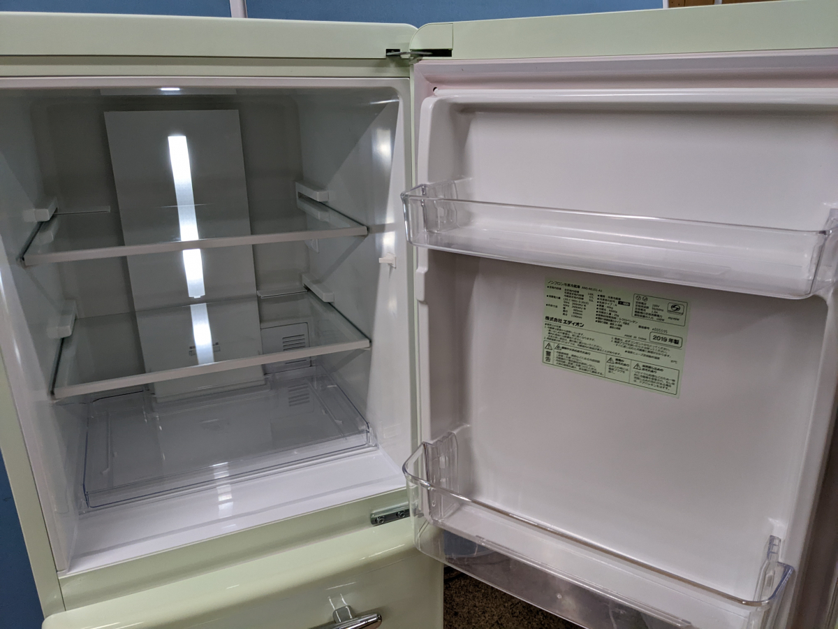 2019年製】ノンフロン冷凍冷蔵庫 ANG-RE151-A1 2019年製】 ノンフロン 