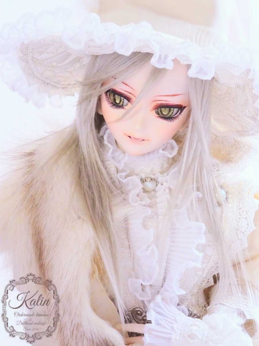 花凛*DDH-07ソフビ盛りセミホワイト肌カスタムヘッド 開口 難あり 