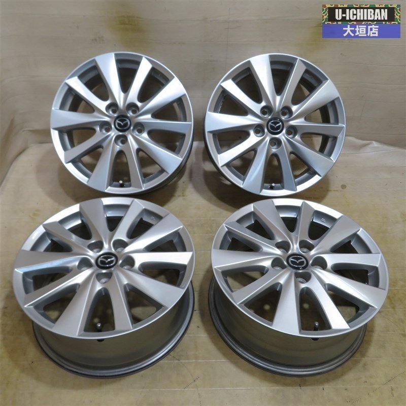  良品 マツダ MAZDA 純正 17インチ ホイール 4本セット 7-17+50 5H 114.3 アクセラ CX-3 CX-5 CX-30 アテンザ 002 5(純正品)｜売買されたオークション情報、yahooの商品情報をアーカイブ公開 - オークファン 5穴