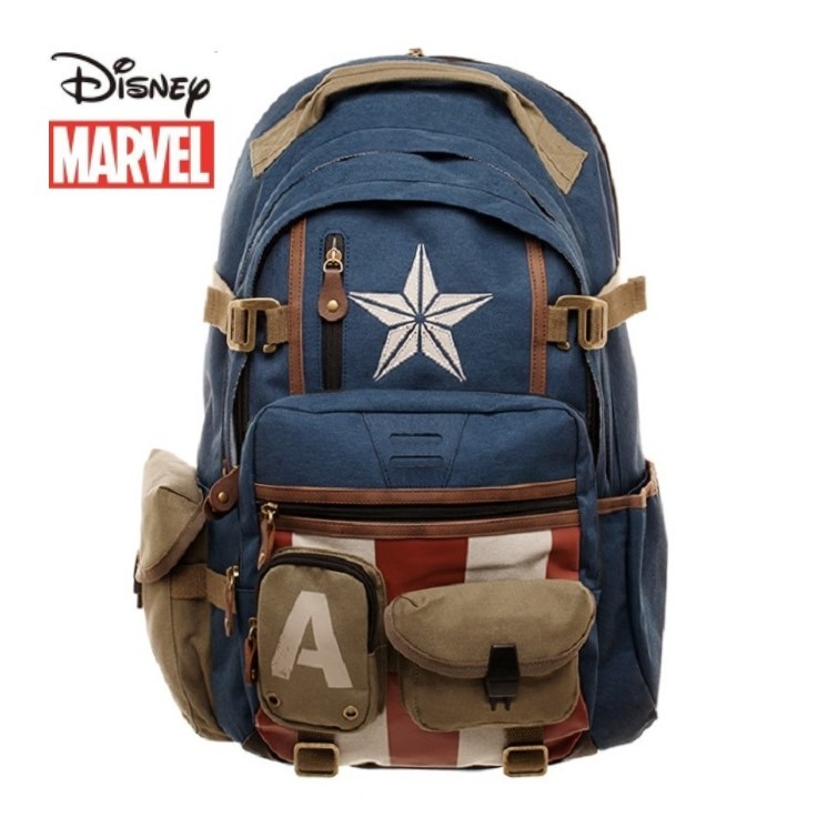 セール，お得 Disney マーベル キャプテンアメリカ バックパック リュック デイバッグ リュックサック 約20-35L(男女兼用)｜売買されたオークション情報、yahooの商品情報をアーカイブ公開 - オークファン 男女兼用