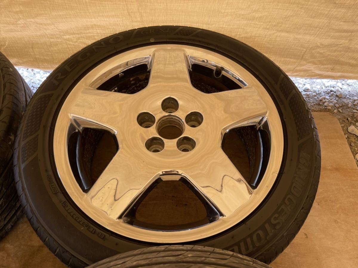 LS430/30セルシオ純正オプションメッキホイール 4本セット タイヤ付き 車