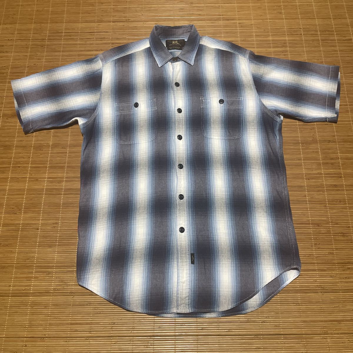 RRL ダブルアールエル 三ツ星タグ オンブレ L USA製 極稀少90s 90s 