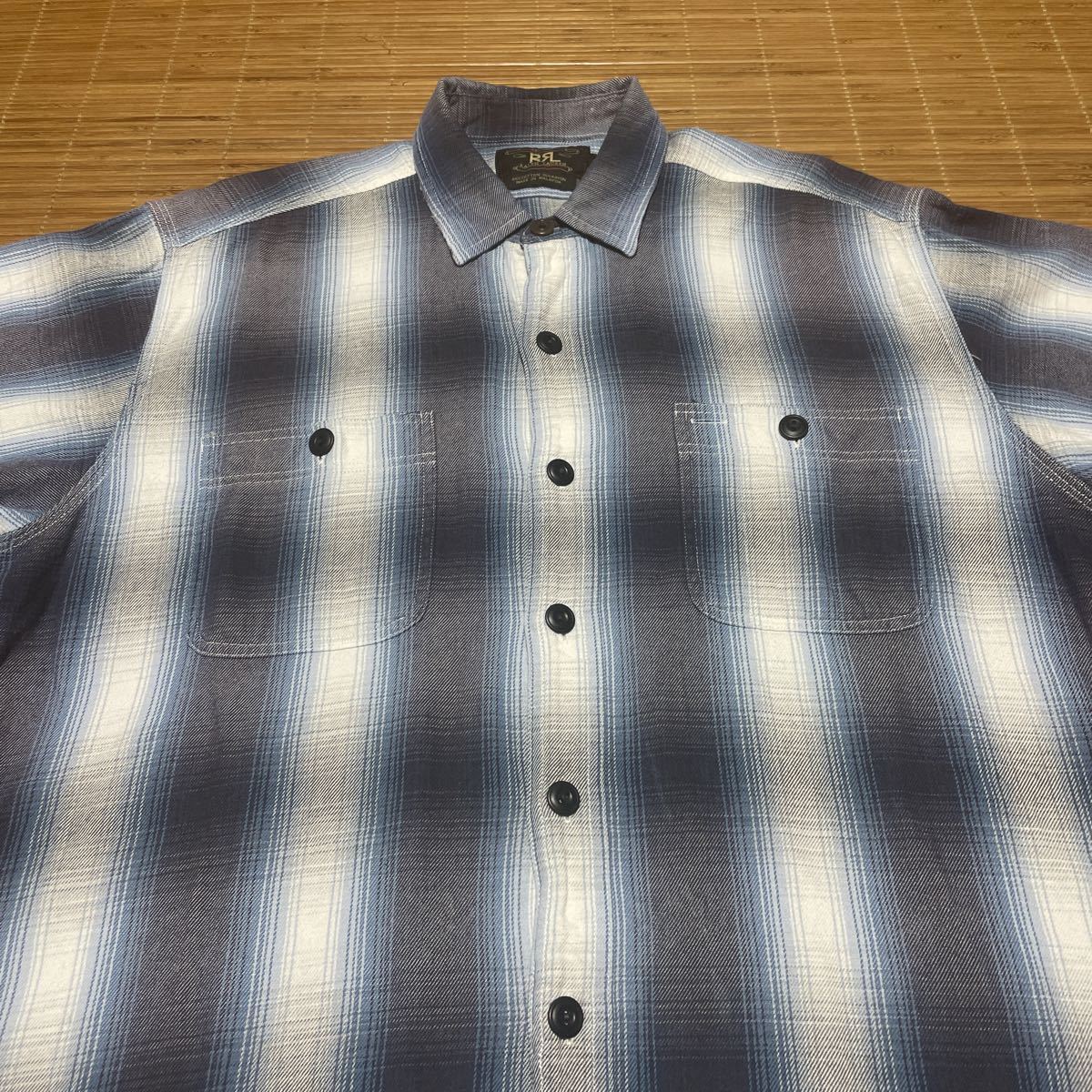 RRL ダブルアールエル 三ツ星タグ オンブレ L USA製 極稀少90s 90s 