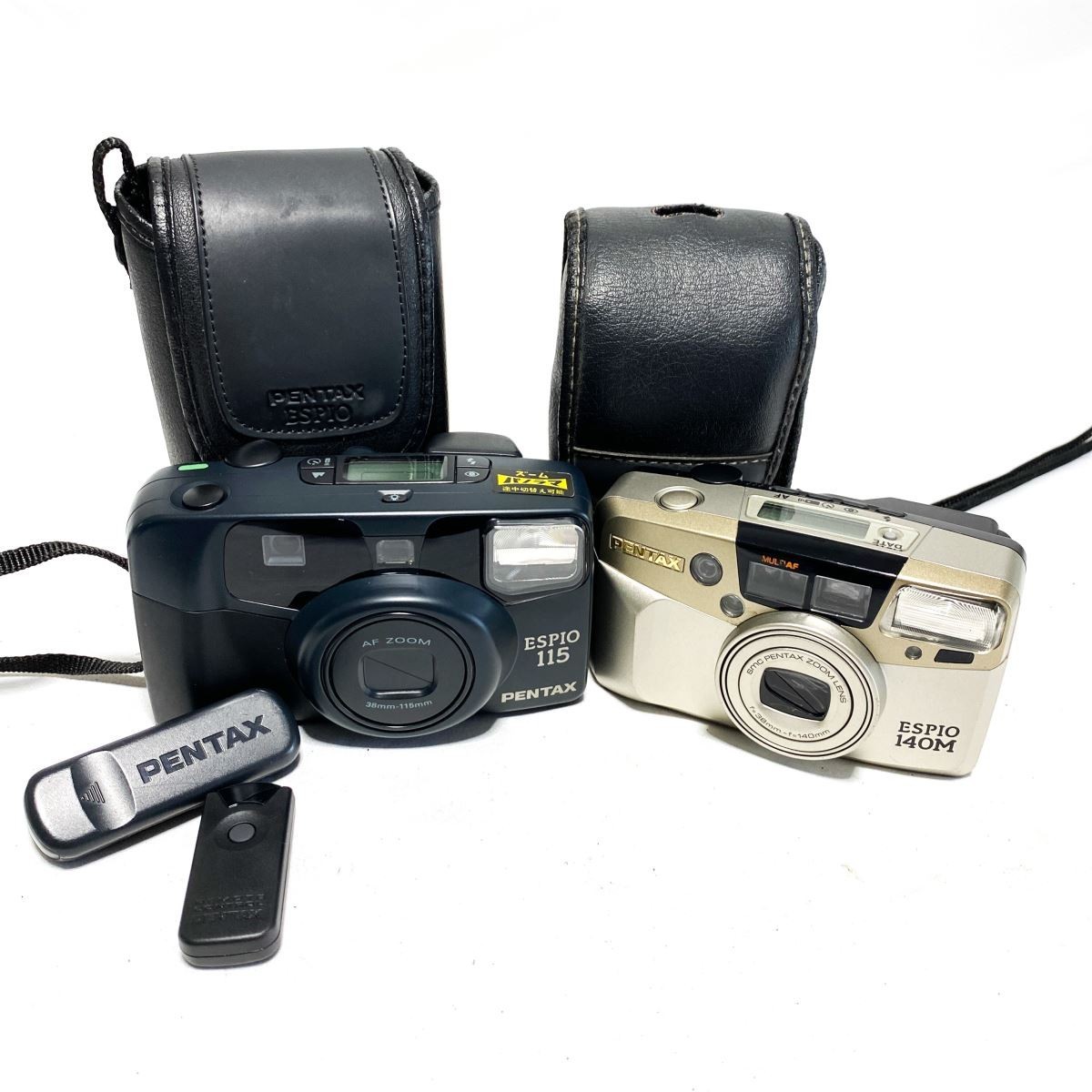 本物保証，大得価 通電OK 2台まとめ PENTAX ESPIO 140M 38-140mm + 115 38-115mm ペンタックス エスピオ コンパクトフィルムカメラ 現状品 ジャンク C2258(コンパクトカメラ)｜売買されたオークション情報、yahooの商品情報を コンパクトカメラ