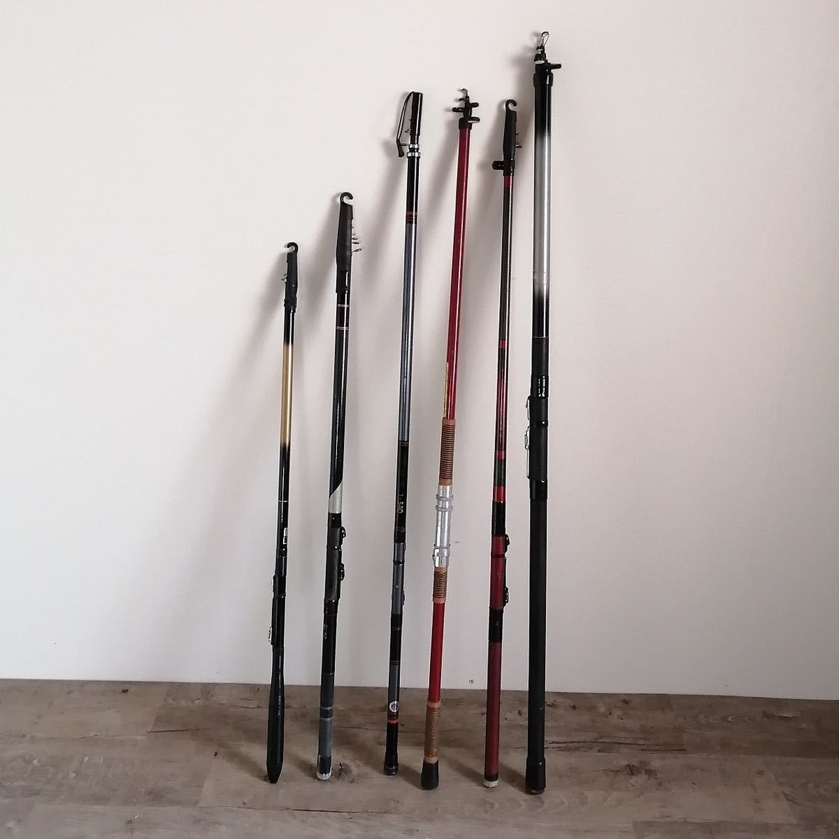 釣竿 まとめ① 6本セット 投げ竿 海釣り サビキ竿 OLYMPIC Daiwa Fuji 