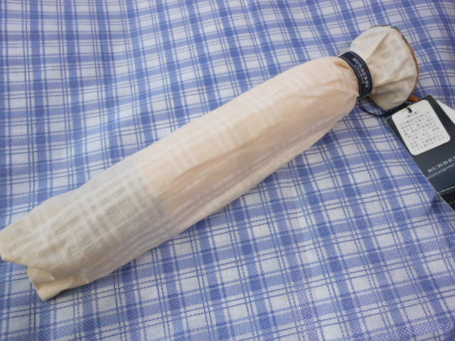 格安 正規品 バーバリー UV 晴雨兼用 日傘 雨傘 折りたたみ傘 縁ノバ 