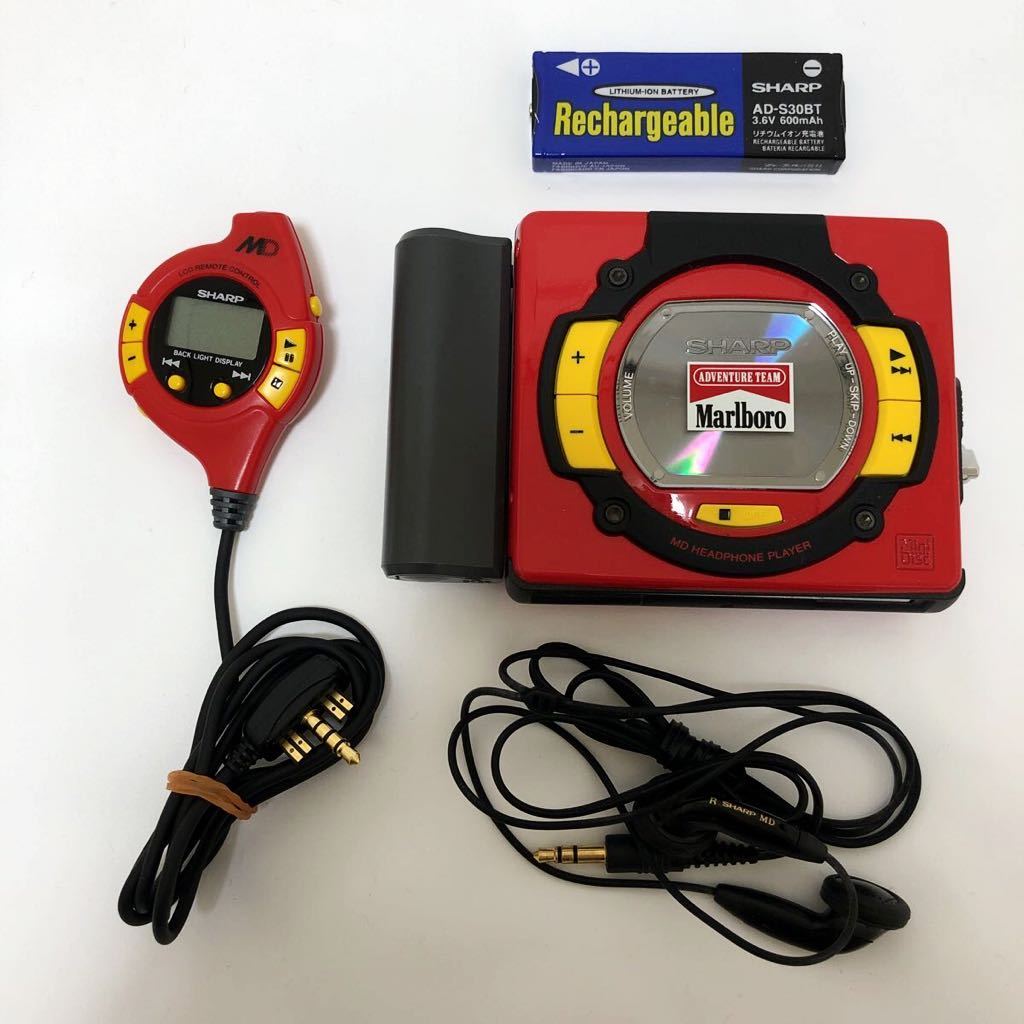 MD SHARP Marlboro コラボモデル MD-SS302M × Walkman MDウォークマン