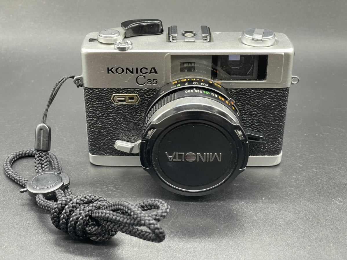 6386】KONICA / コニカ C35 FD HEXANON 38mm F1.8 フィルムカメラ