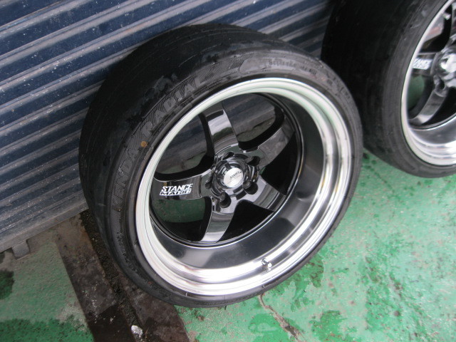深リム STANCE MAGIC スタンスマジック 18×10.5J +15 114.3 JDM USDM 
