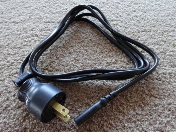 2Pメガネ型非メッキ化改良電源ケーブル無ハンダ自作☆カスタム_2