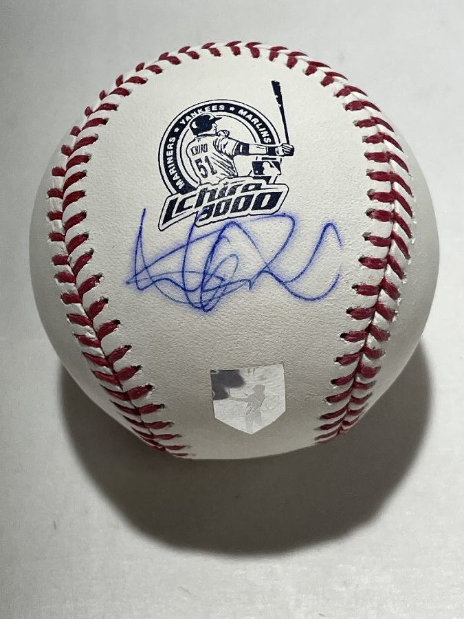 【ミルクリーク&MLB機構W証明】ICHIRO イチロー&松井W直筆サインボール MLB イチロー 直筆サイン入り ボール 証明書付き ⑧ 超貴重MLB公式証明