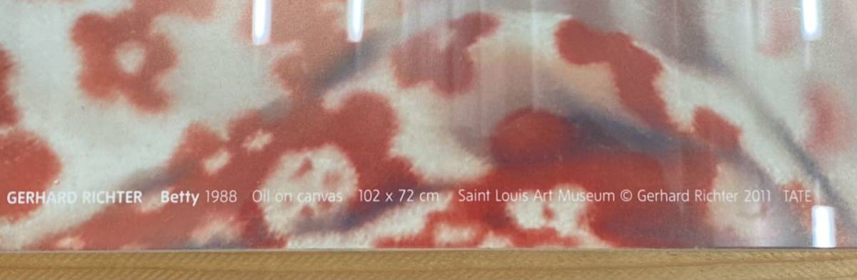 ゲルハルトリヒター GERHARD RICHTER Betty 1988 poster フレーム付