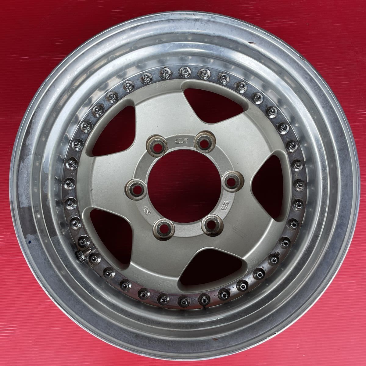 15インチ 5穴 139.7 ジムニー ★15×7J ET-13 PCD139.7 5穴  ハブ径:約108mm  5本セット ★ 15インチ 5穴 139.7 ジムニー ☆15×7J ET-13 PCD139.7 5穴 ハブ径:約