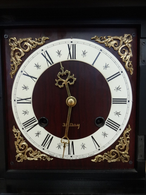 アンティーク MEIJI CLOCK CO.NAGOYA 30DAY 明治時計 ゼンマイ式