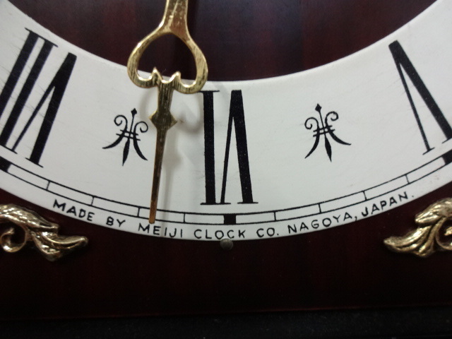 アンティーク MEIJI CLOCK CO.NAGOYA 30DAY 明治時計 ゼンマイ式
