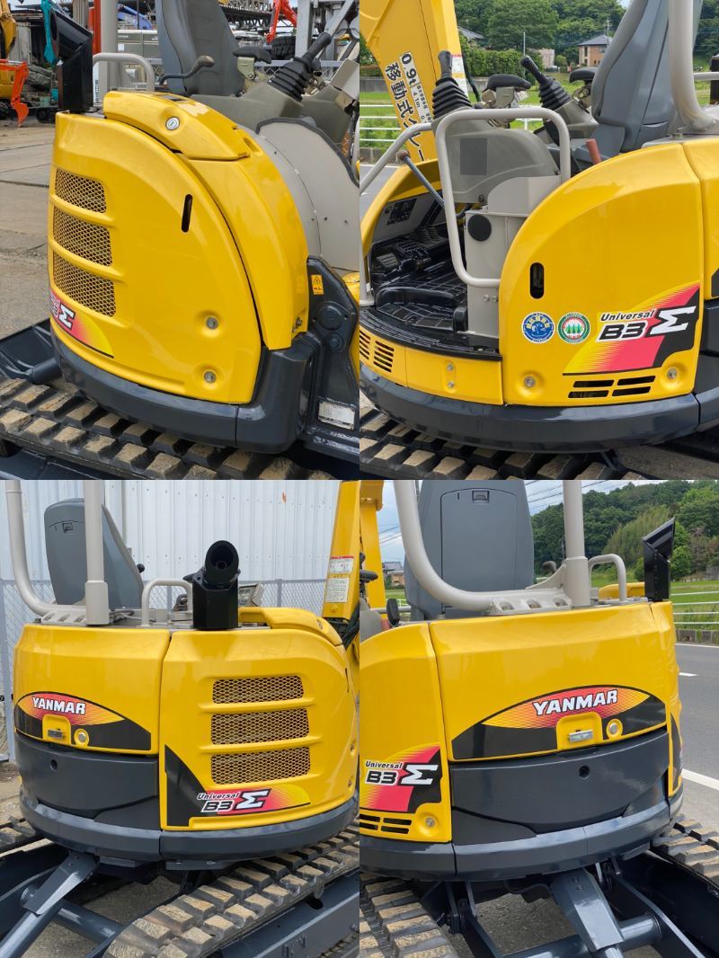 ヤンマーB3-6A 3tクラス 小旋回Σブーム 4wayマルチ 倍速 アーム