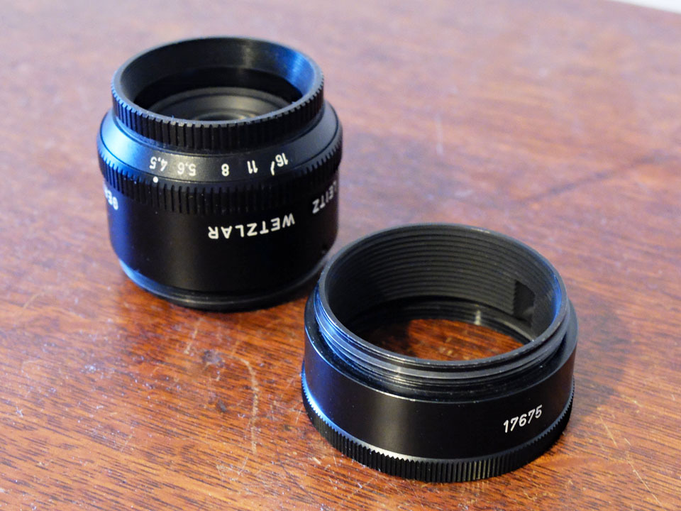 中古/ジャンク】ライカ フォコター 50mm f4.5 + 15mmアダプターリング