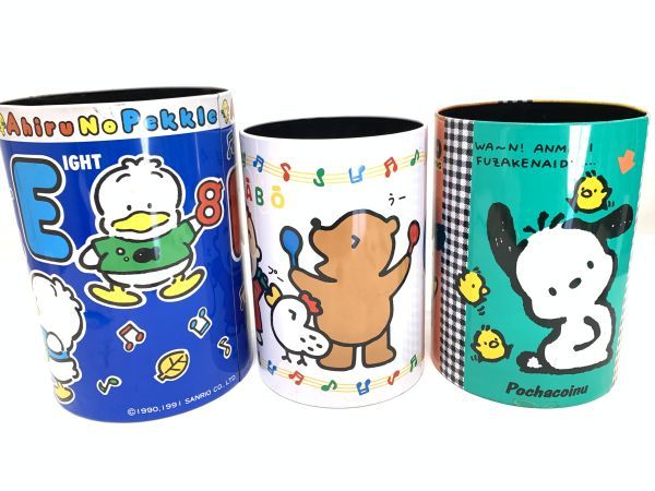 当時物 Sanrio サンリオ ごみ箱 3点まとめてセット みんなのたあ坊