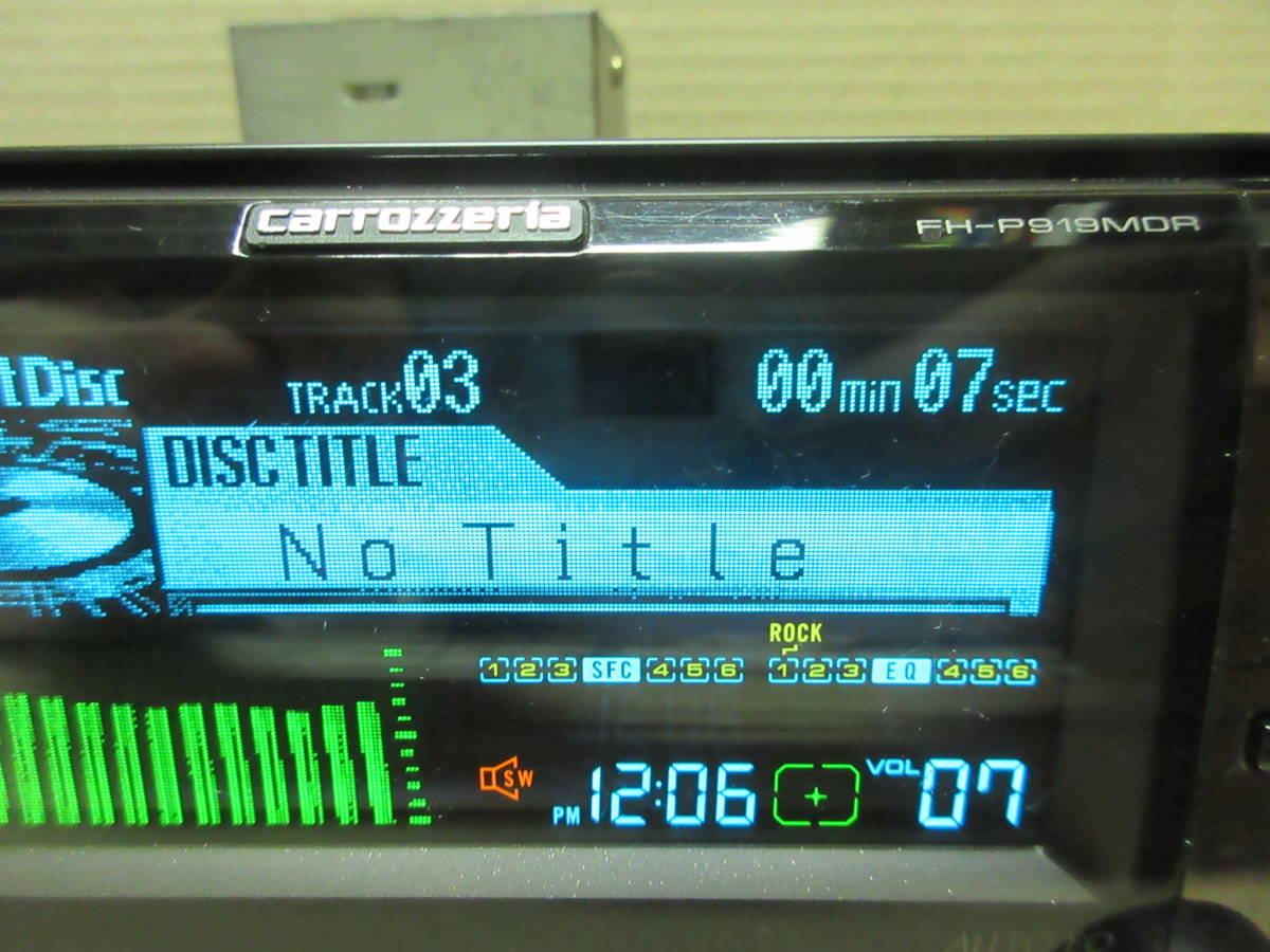 パイオニア CD MDデッキ FH-P919MDR CD&MDプレーヤー carrozzeria 