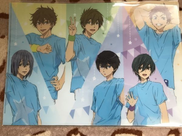 072クリアファイル Free! 京アニ 映画 ハイ☆スピード！ 岩鳶中学水泳