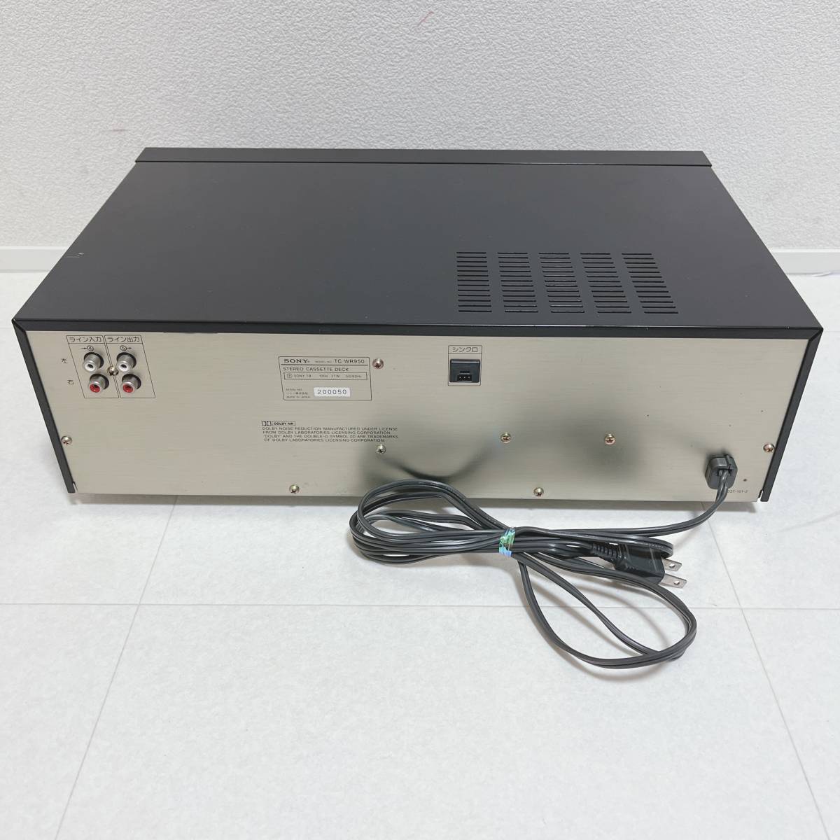SONY ソニー カセットデッキ TC-WR950 【ジャンク】 TC-WR950 SONY