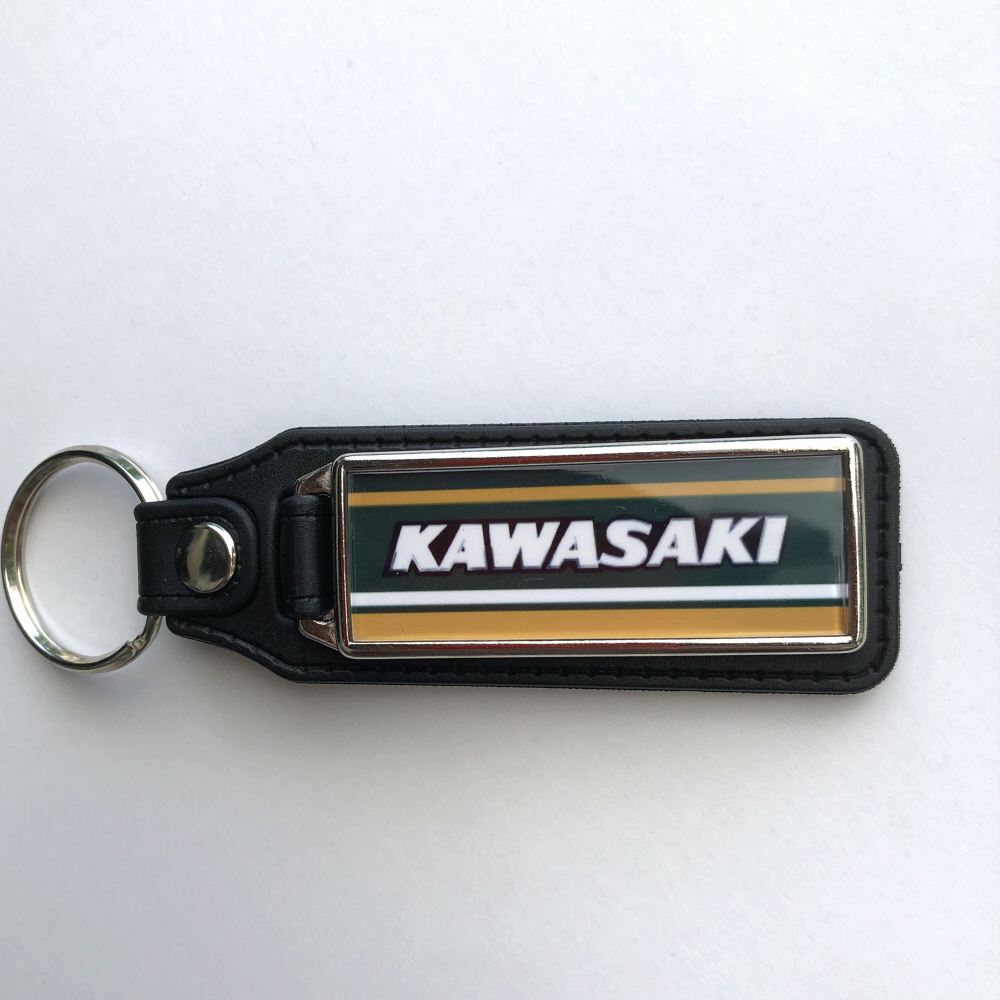 旧車用 キーホルダー ( グリーンイエロー キーホルダー Z1 Z2 ゼファー