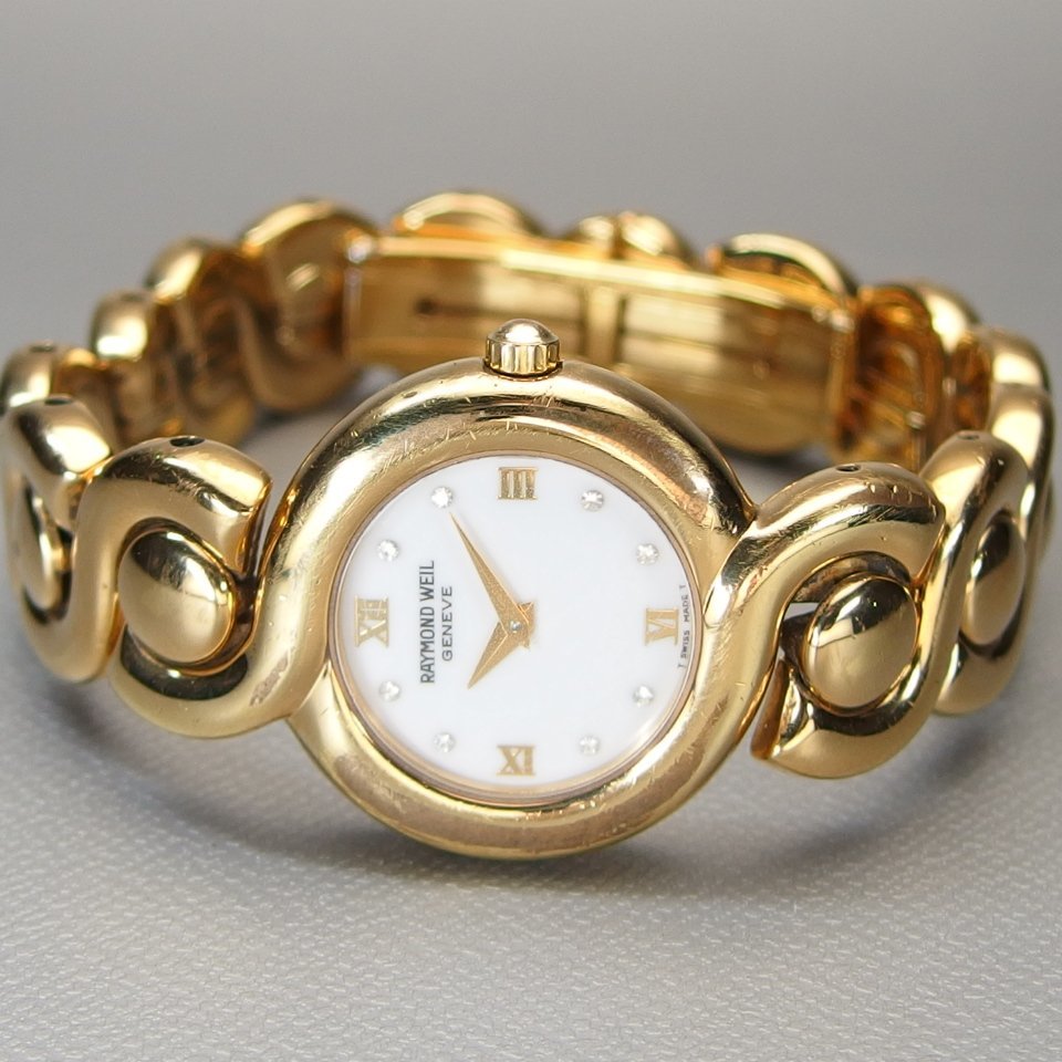 RAYMOND WEIL レイモンド・ウィル 5858 QZ ホワイトダイアル K18 RAYMOND WEIL レイモンド・ウィル 5858 QZ ホワイトダイアル K18